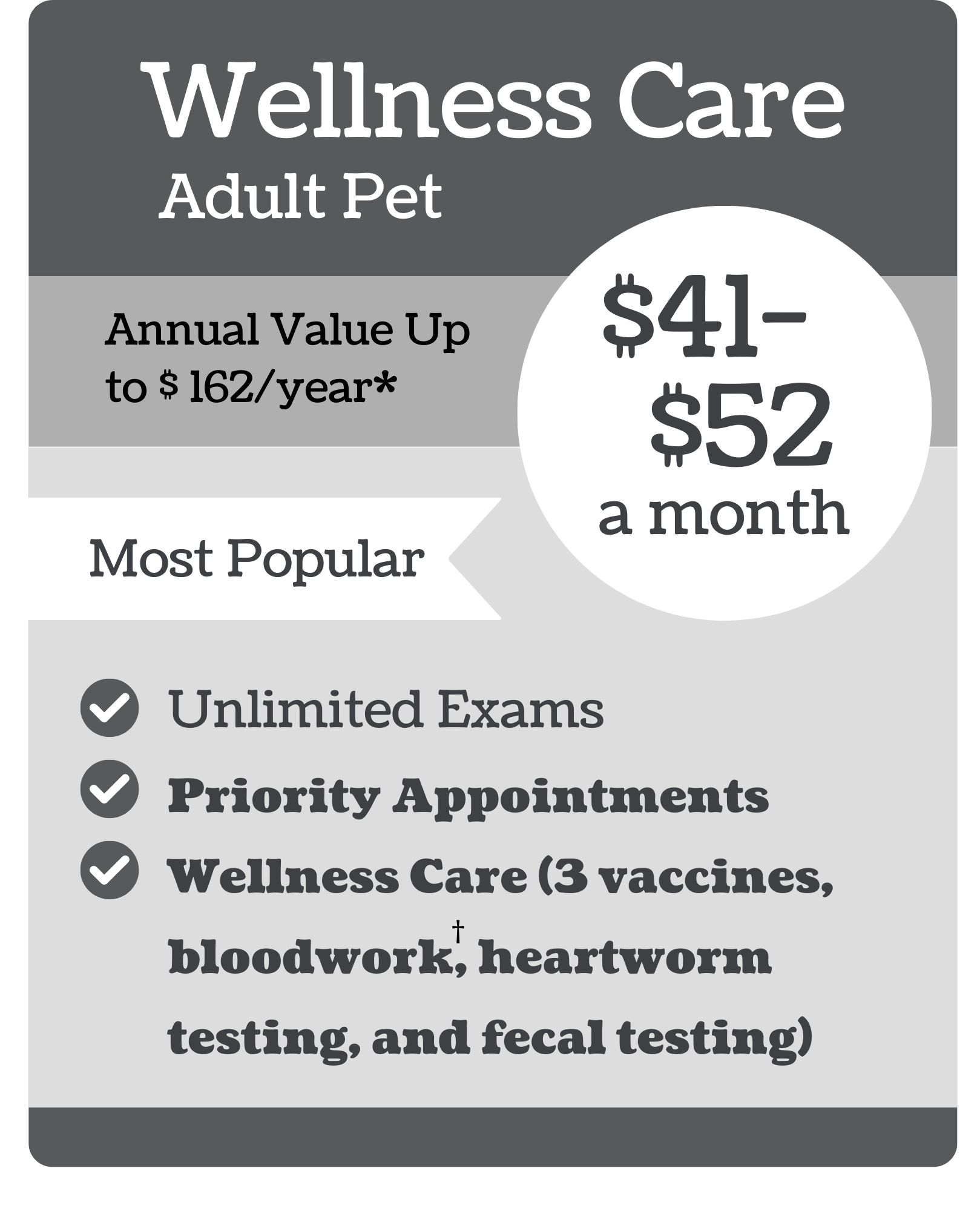 VIPet Plan_pricing_Wellness_Walkertown